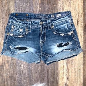 SOLD Miss Me Signature Jean Shorts